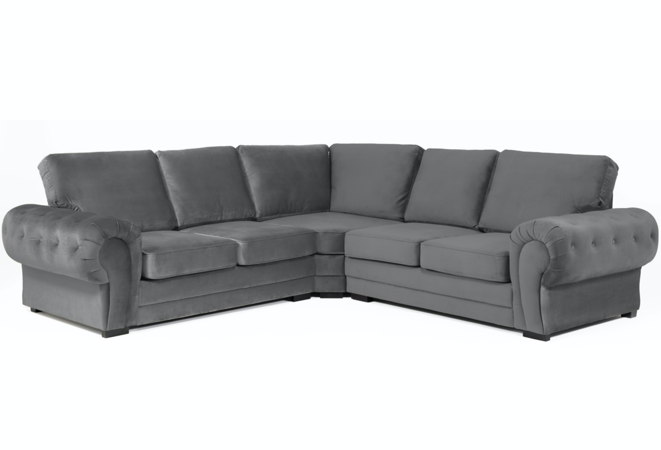 Verona Velvet Corner Sofa (2C2)