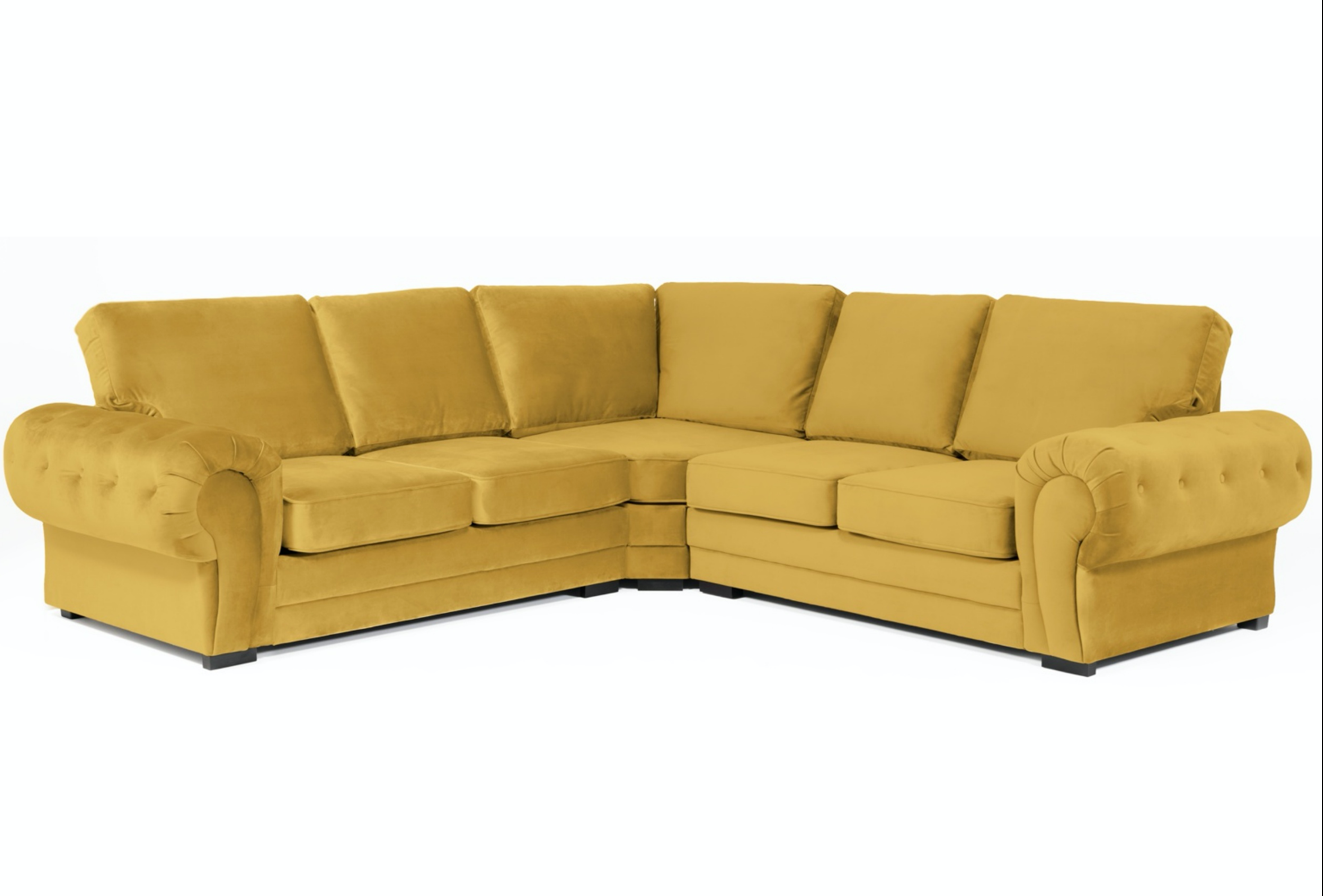 Verona Velvet Corner Sofa (2C2)