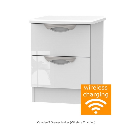 Camden 2 Drawer Locker (Wireless Charging)